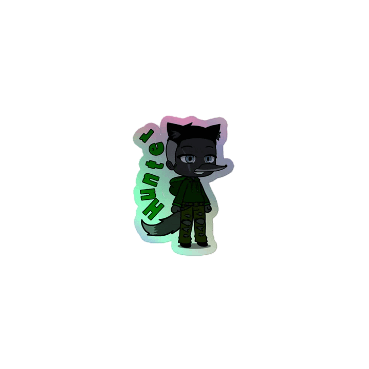 Hunter - Crescent Foxes - rainbow sticker product image (1)