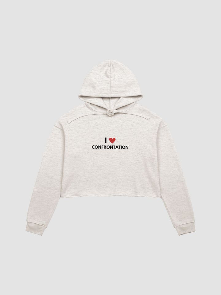 I <3 Confrontation cropped hoodie product image (14)