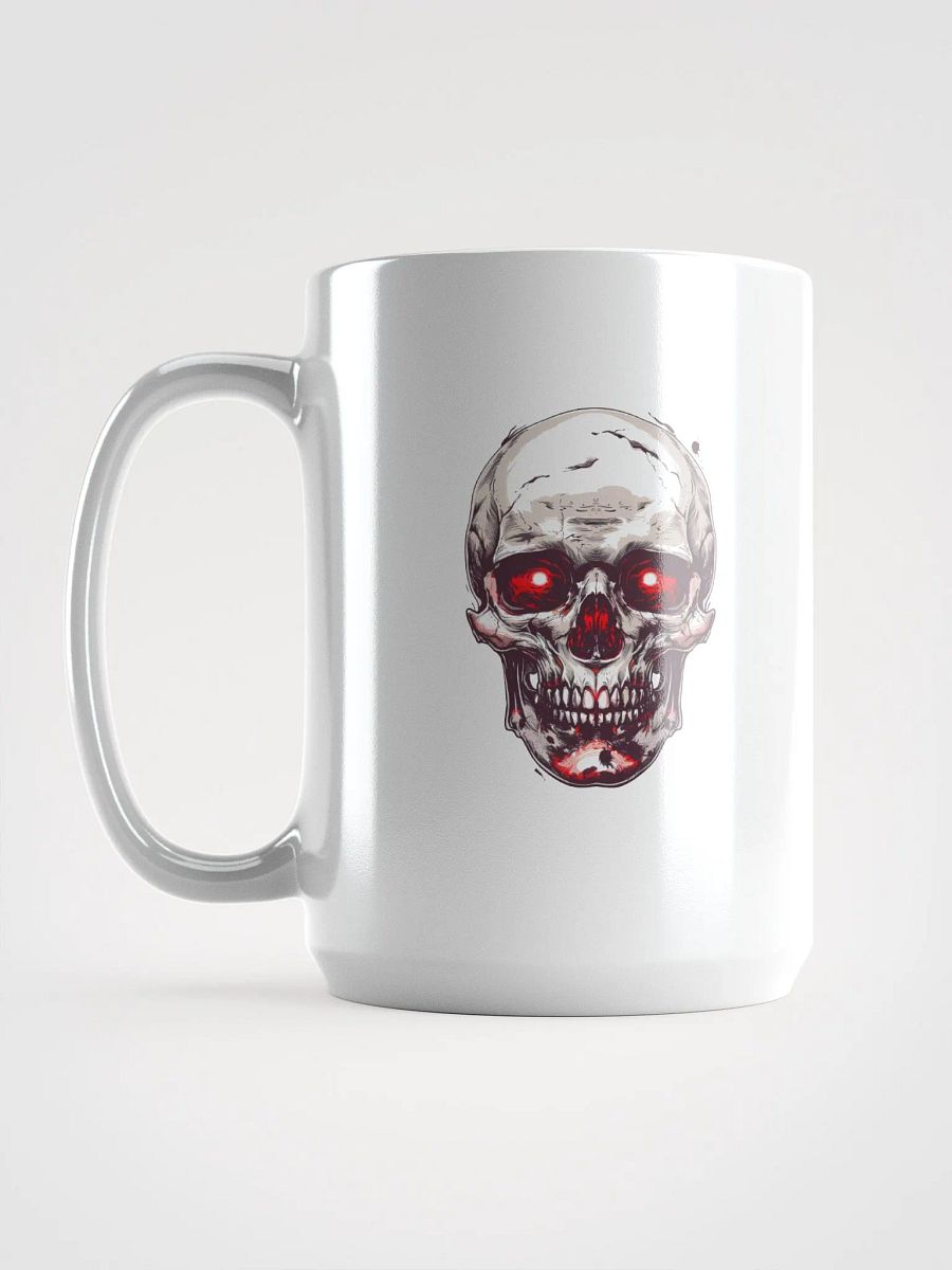 Glowing Skull White Glossy Mug product image (5)