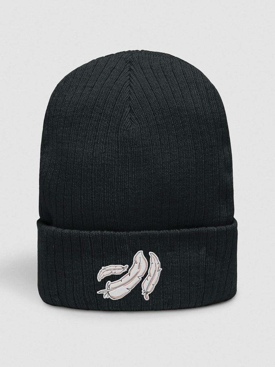 Orange Feather Light Knit Beanie product image (1)