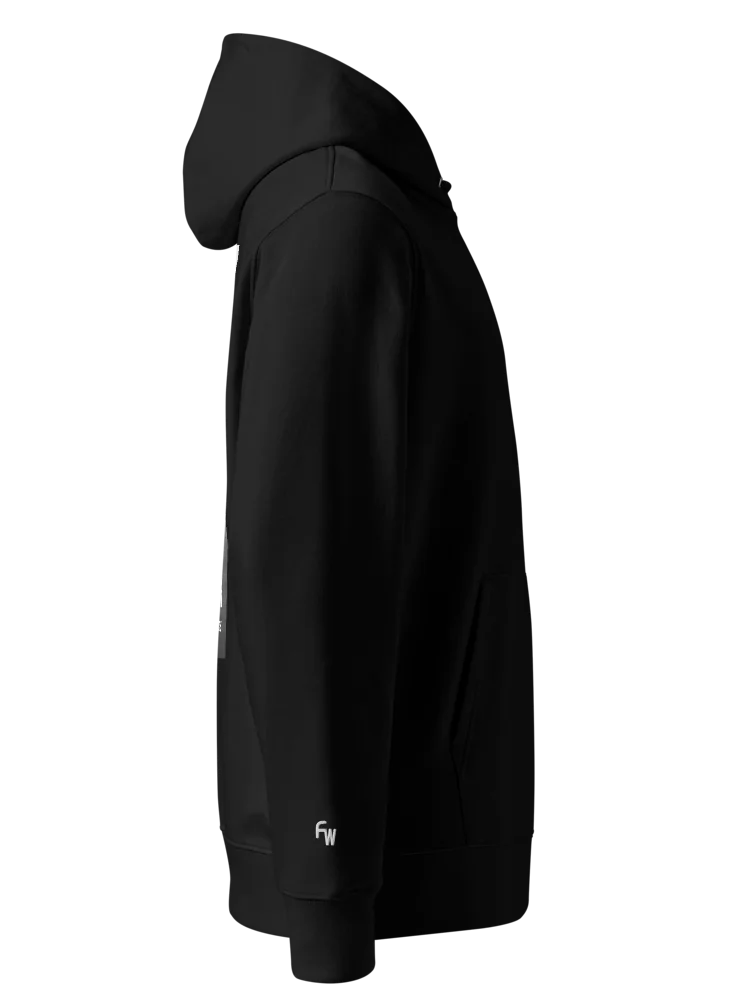 Embroidered Monogram Hoodie in Black with Backprint product image (4)