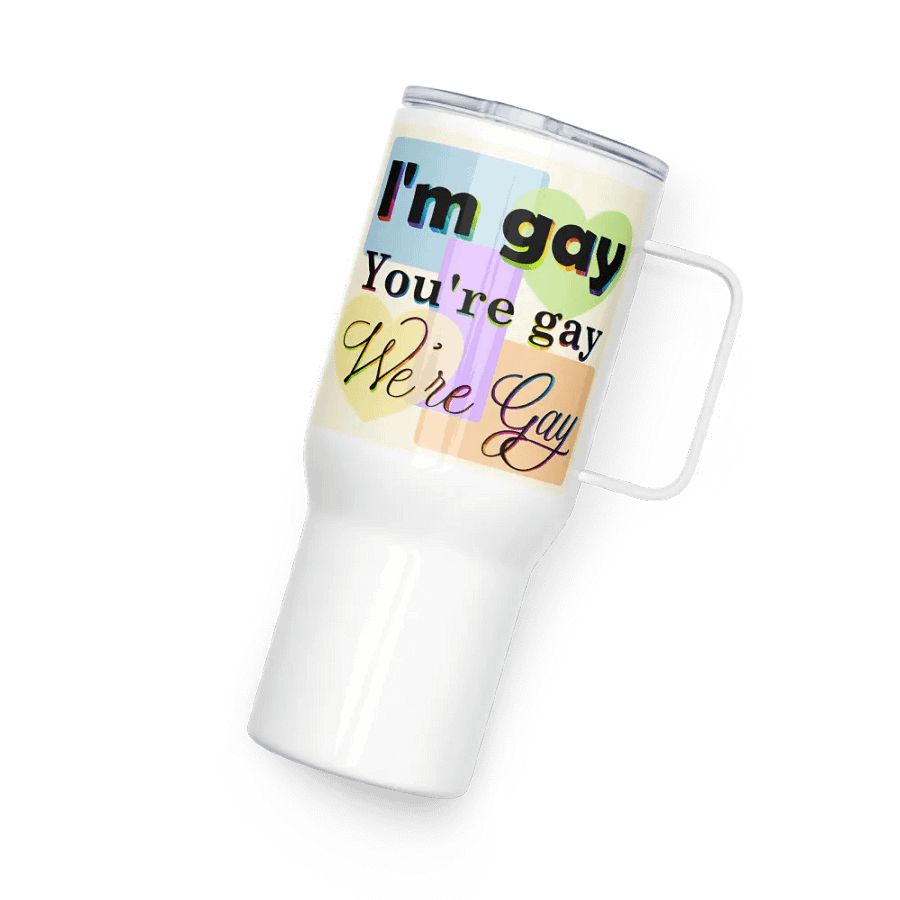 We're Gay Insulated Cup with Handle product image (6)