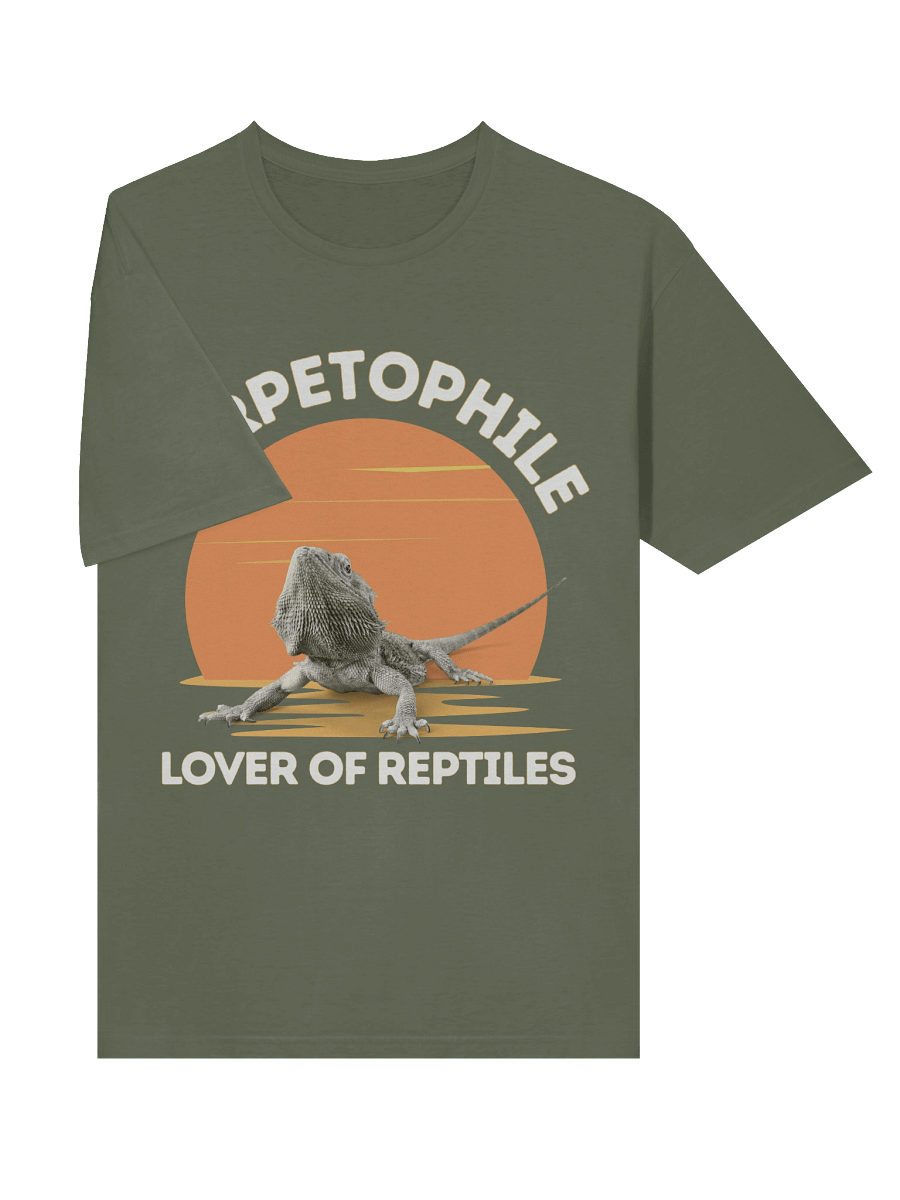 Retro Sunset Herpetophile T-Shirt | Bearded Dragon Reptile Lover Gift Tee product image (69)