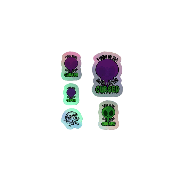 All I Got Was Cursed - Demon Hunter - Holo Sticker Sheet product image (1)