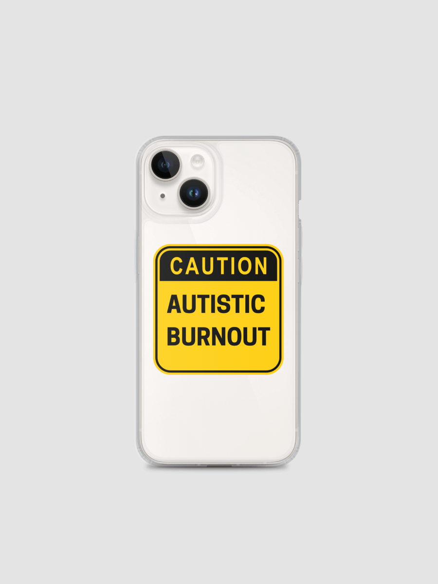 CAUTION: ASD BURNOUT Clear Case for iPhone® product image (1)