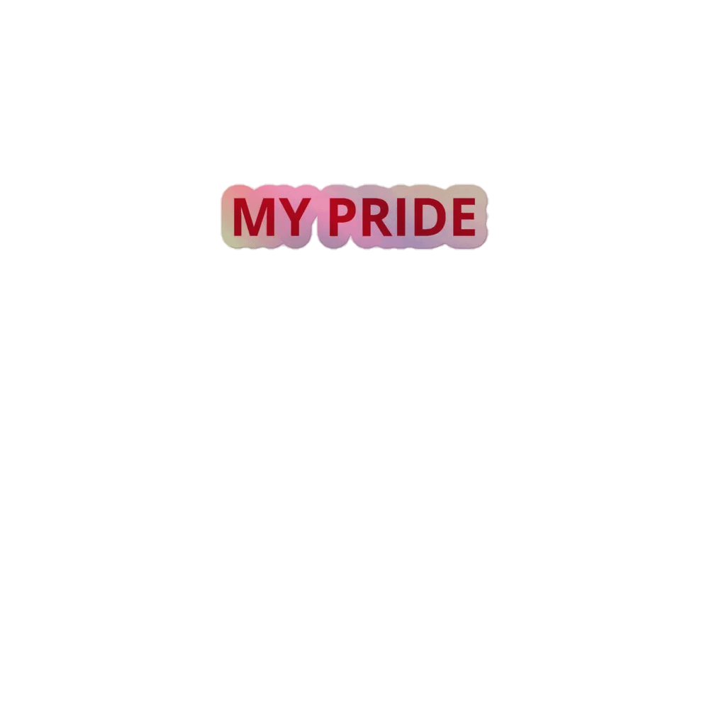 kiss holographic sticker My pride product image (1)