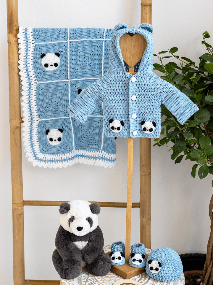 Crochet Pattern: Panda Baby Hoodie product image (1)