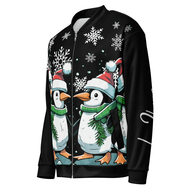 Penguin Party All-Over Bomber Jacket product image (1)