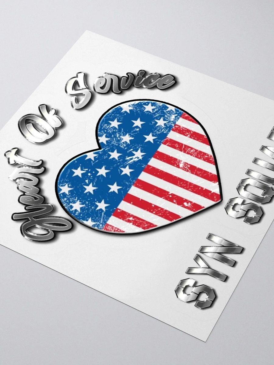 Heart of Service Flag - Stickers product image (8)
