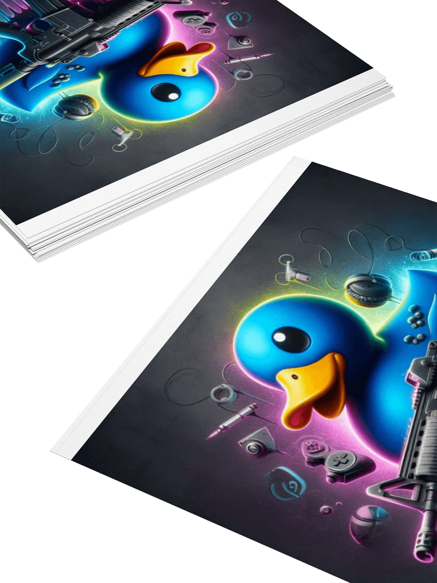 Neon Duck Dreams Kiss Cut Stickers product image (4)