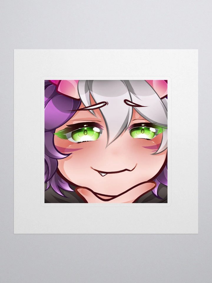Loki Smug Emote Kisscut Sticker (Multiple Sizes) product image (1)