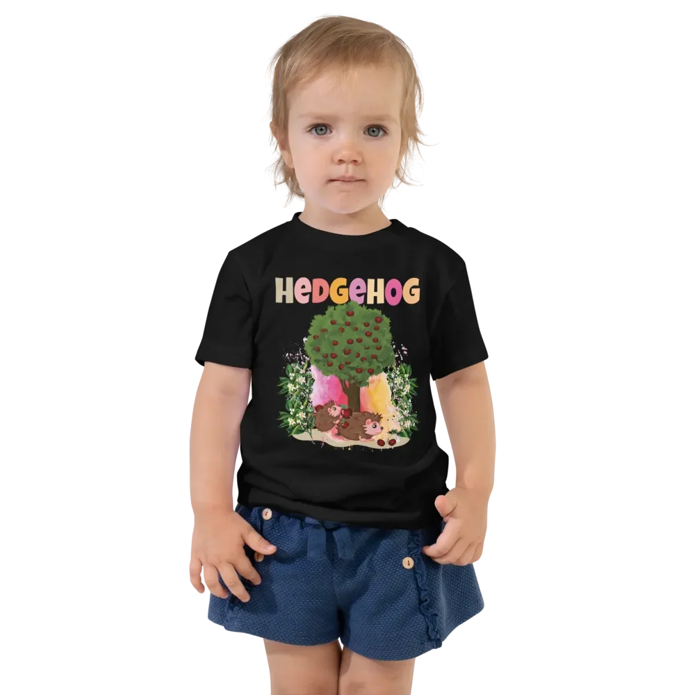 Hedgehog Cute Colorful Funny Bella +Canvas Toddler T-Shirt – Fun Gift for Kids product image (1)