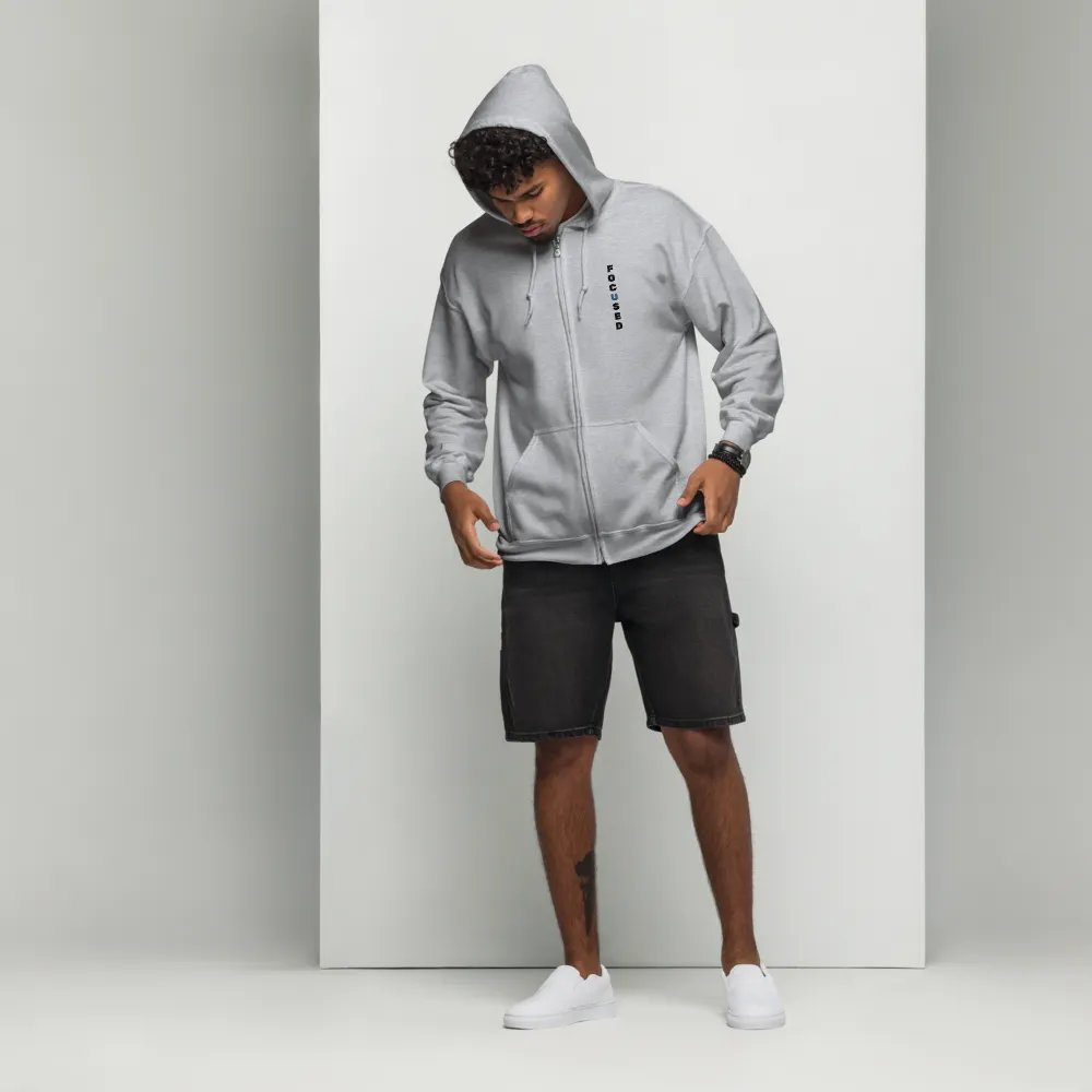 FOCUSED Zip Hoodie (Grey) product image (8)