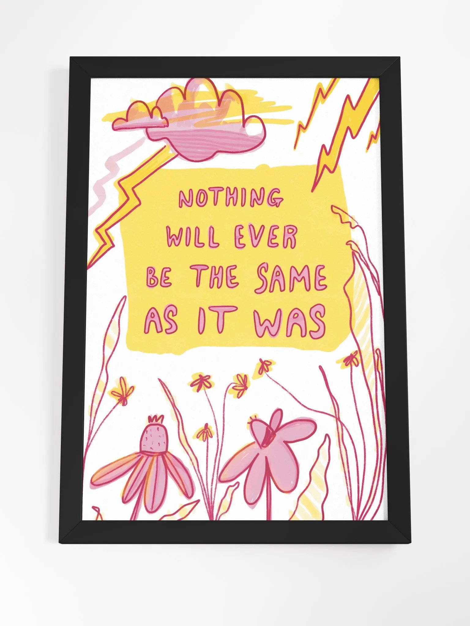 Nothing Framed Art Print product image (4)