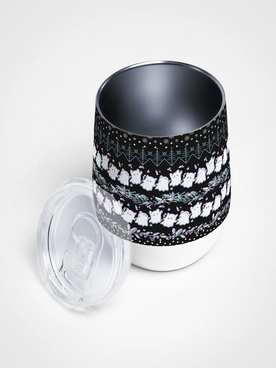 Whimsical Holiday Cheer Wine Tumbler (12oz) product image (3)