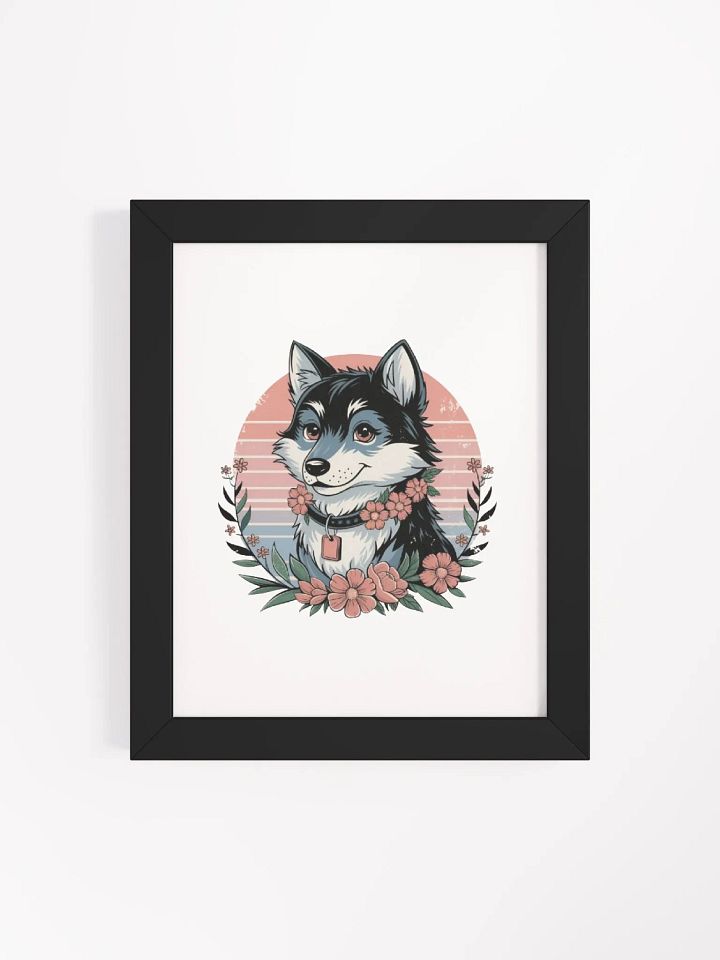 Floral Dog Collar Matte Poster product image (16)
