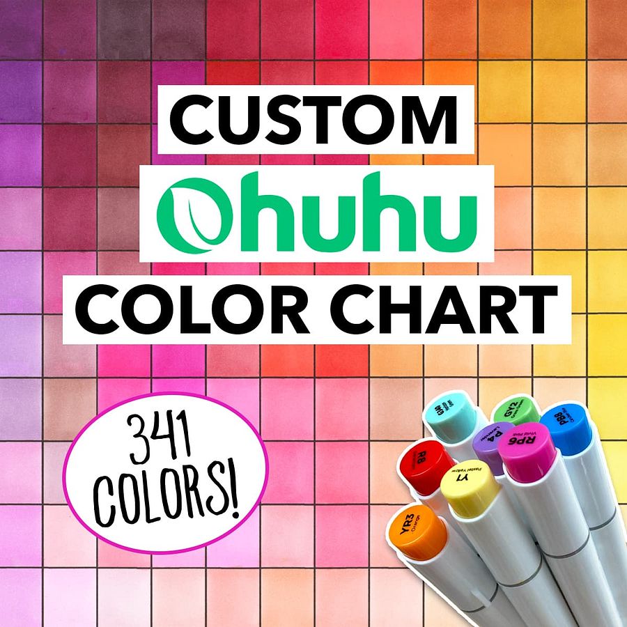Custom Ohuhu Color Chart - 341 Colors product image (1)