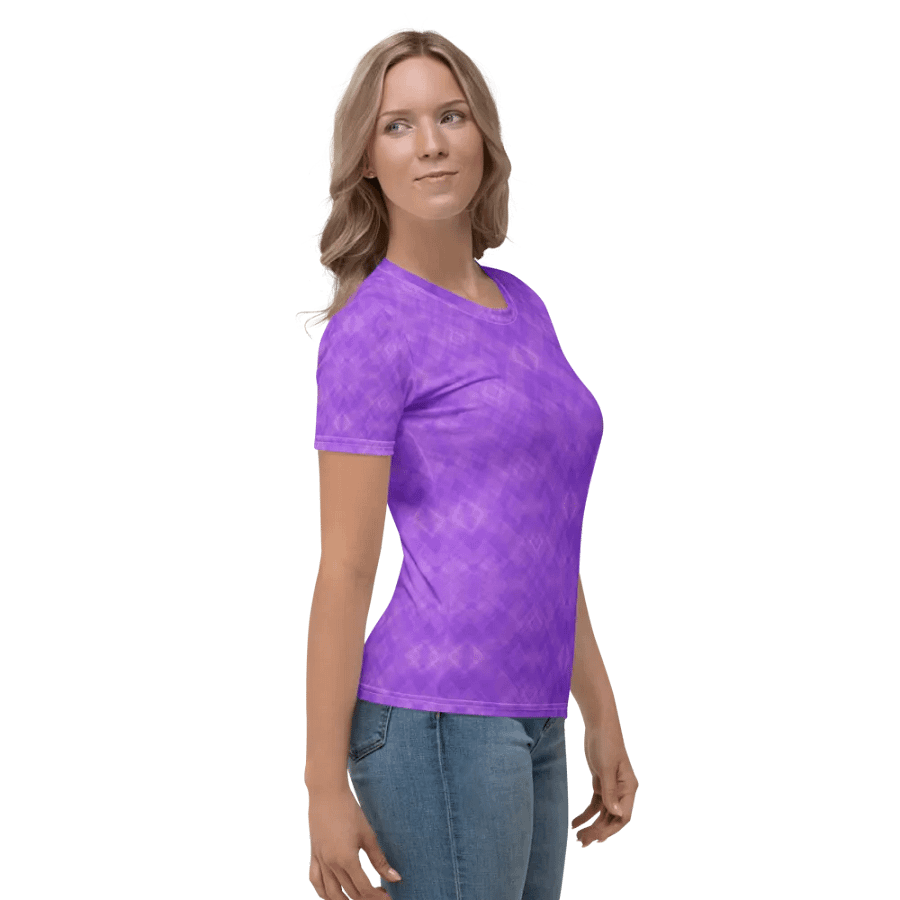 Plaid Dreamland Women's Crew Neck T-Shirt product image (4)
