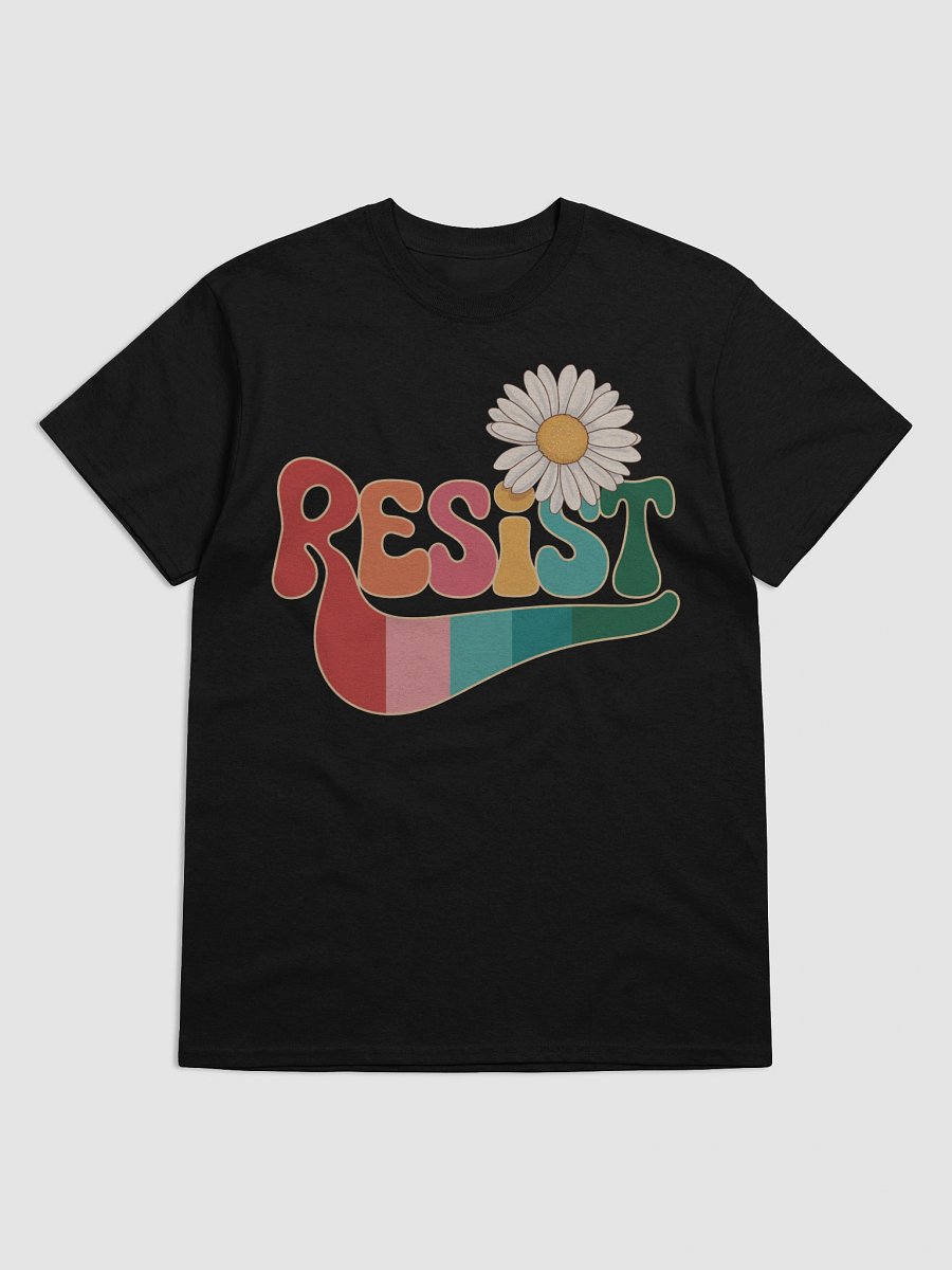 Retro Vintage Floral Resist T-Shirt – Anti-Trump Political Tee product image (1)