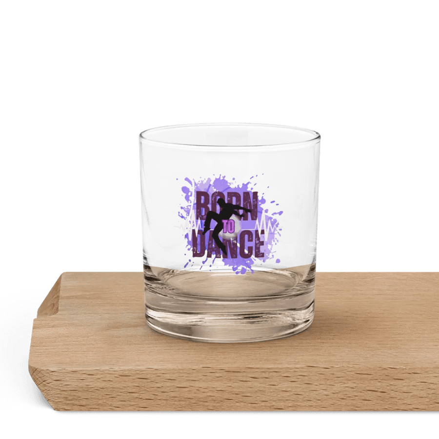 Born to Dance Her Silhouette Rocks Glass product image (5)