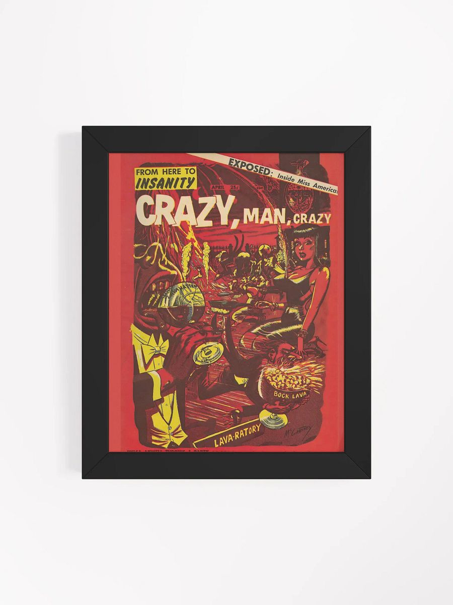 Crazy, Man, Crazy - Vintage Comic Book Poster product image (16)