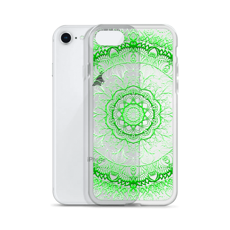 Mystic Green Mandala iPhone® Clear Case product image (3)