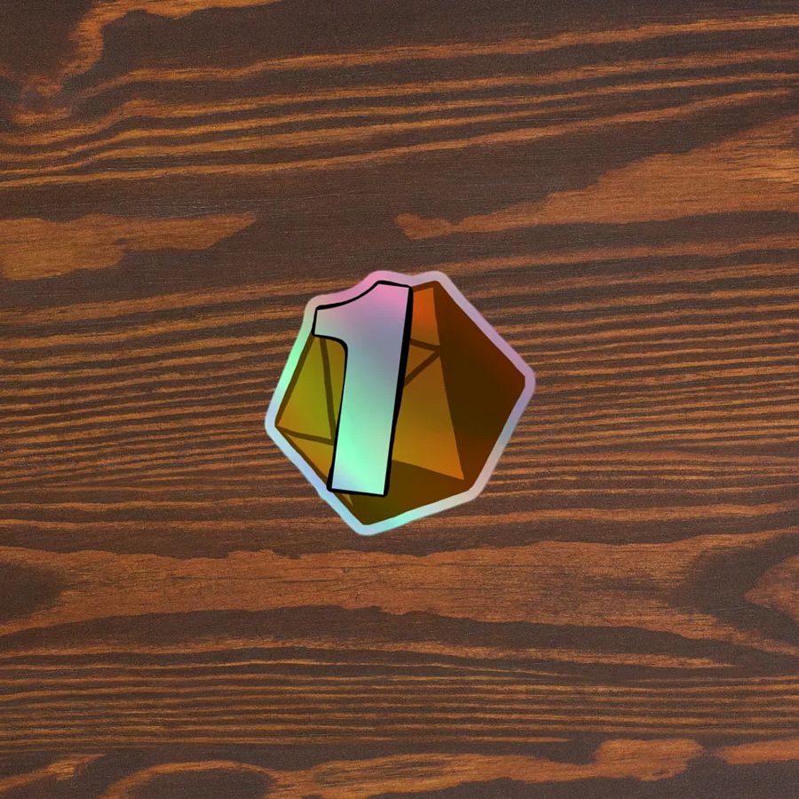 NAT 1 HOLO DICE STICKER product image (5)