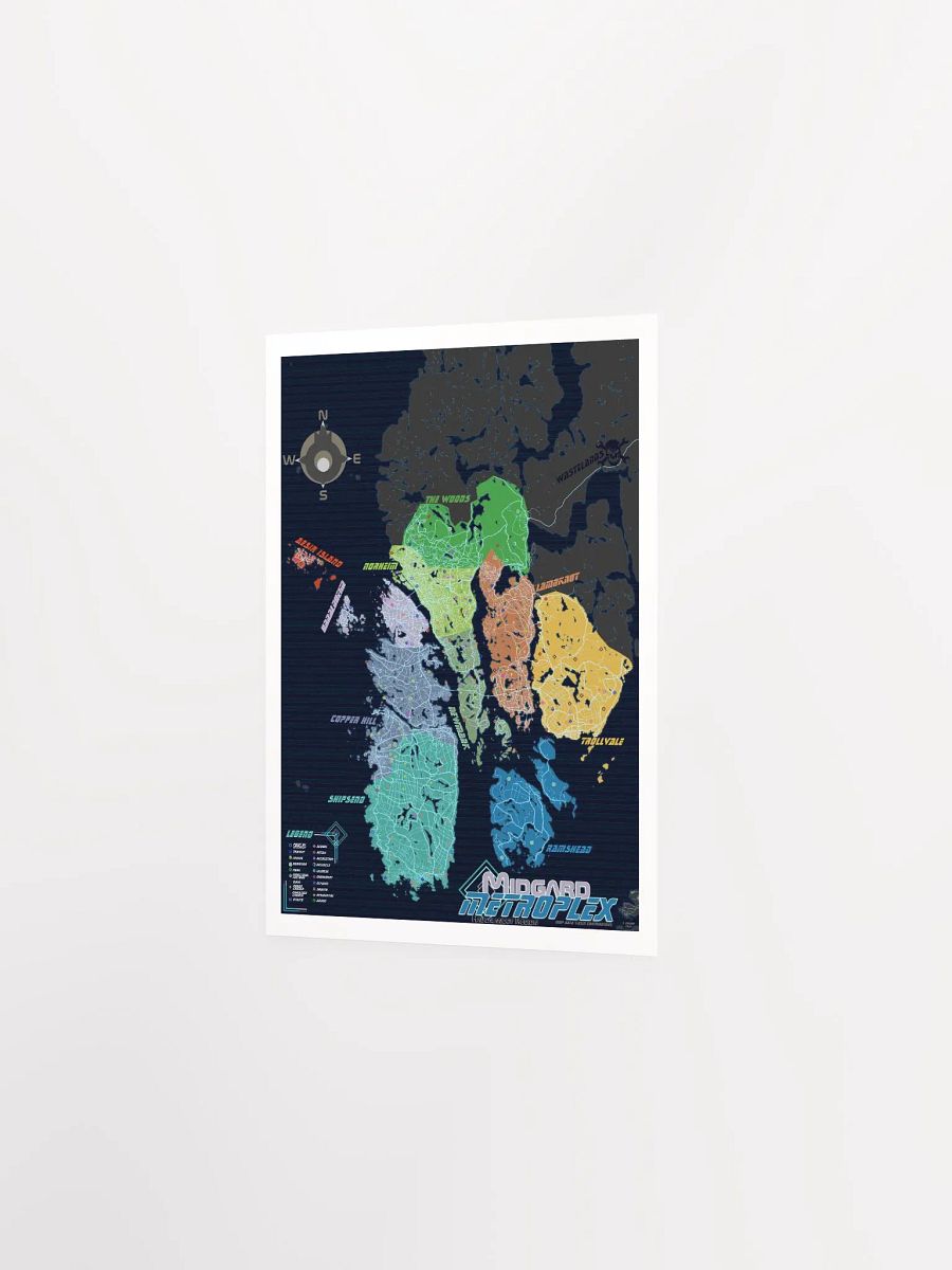 The Midgard Metroplex: Cyberpunk Norway Megacity Metropolis Map product image (6)