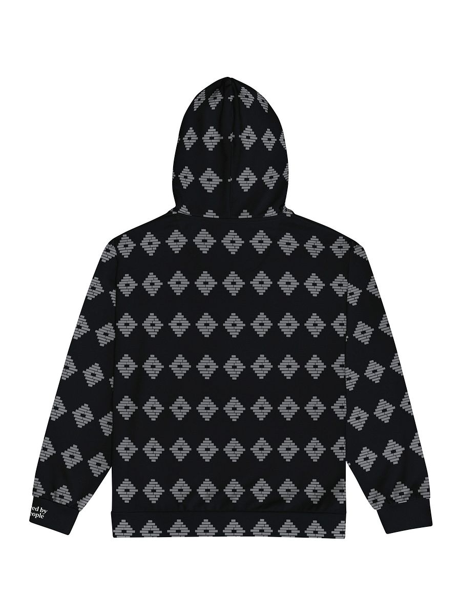Powered by the People Zip Hoodie (Black/Gray) Image 4