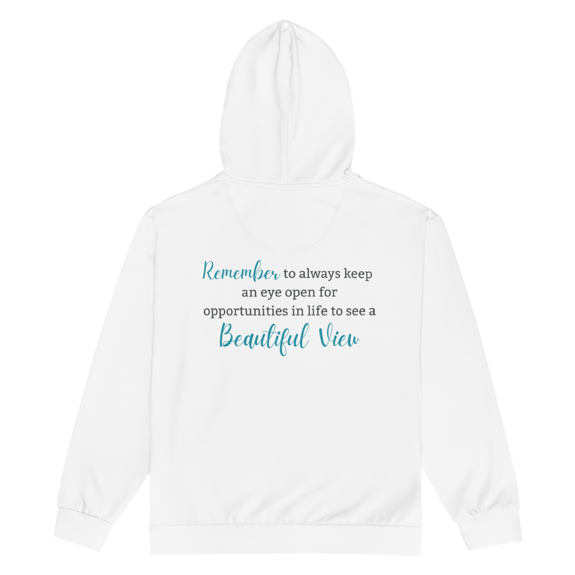 Beautiful View Zip Hoodie - Recycled Materials product image (2)
