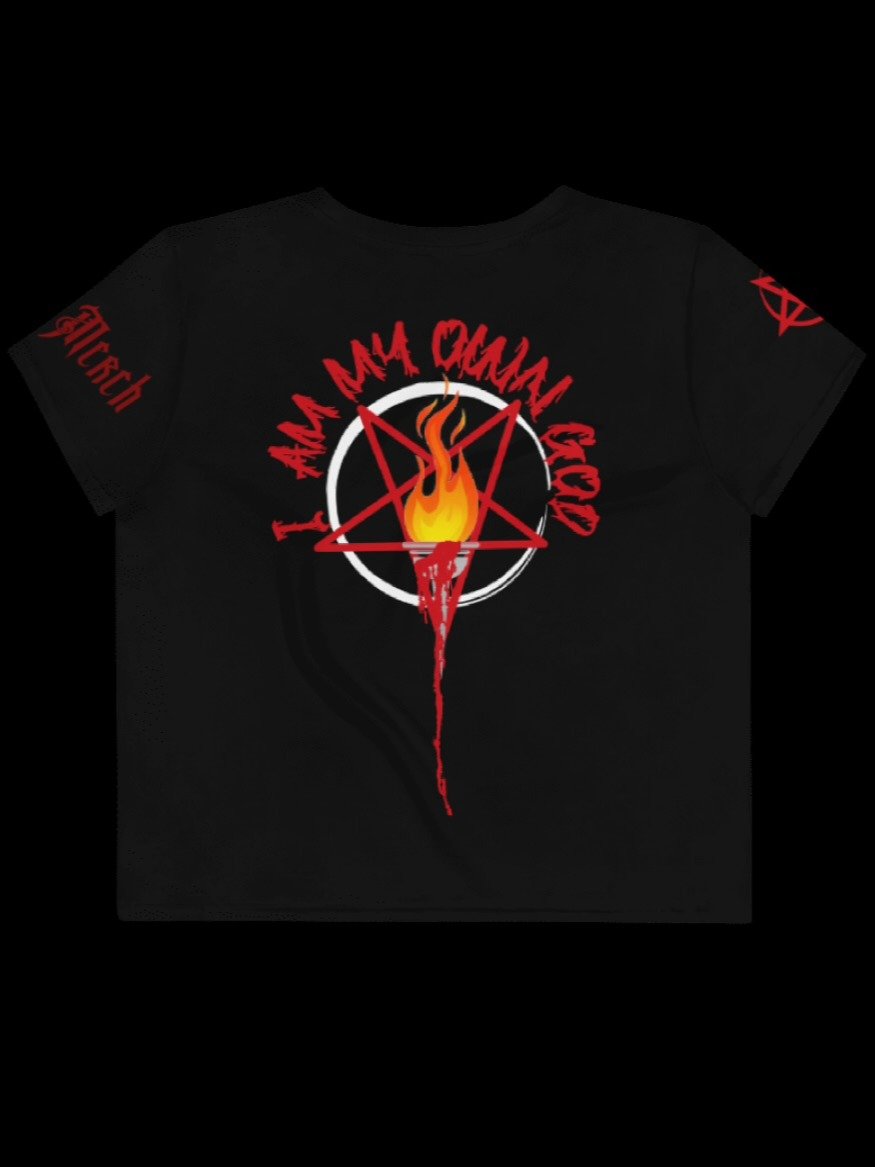 Baphomet Defiant Illumination Crop Tee product image (3)