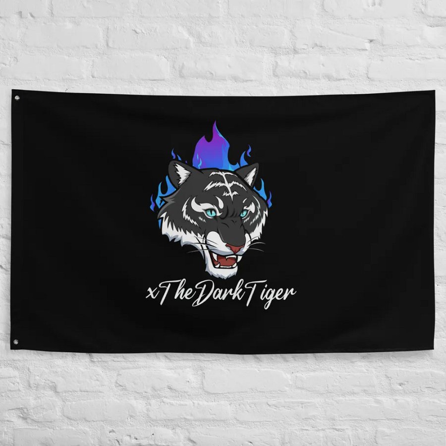 Fierce Tiger Flames Flag product image (10)