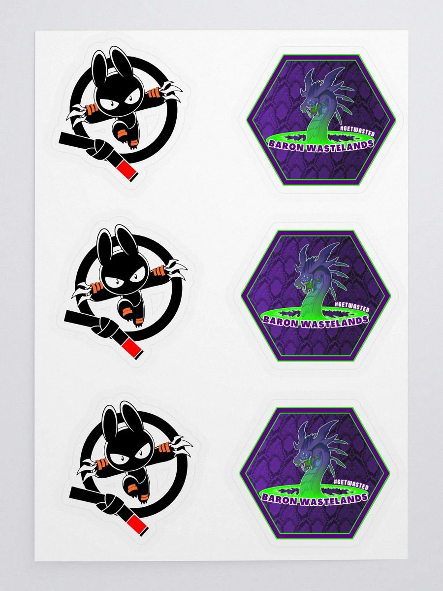 Ninja Bunny / Baron Wasteland sticker pack product image (1)