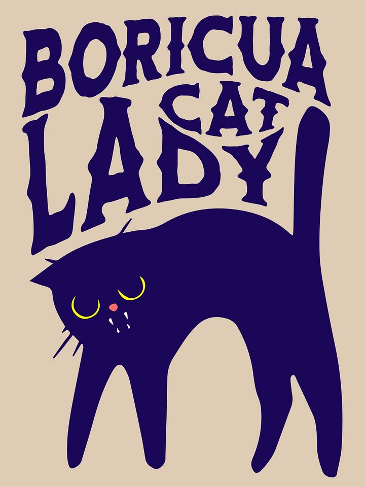 Boricua Cat Lady Camiseta Unisex product image (1)