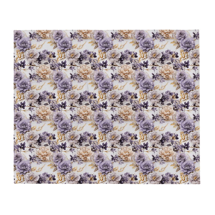 Purple And Gold Roses Blanket product image (1)
