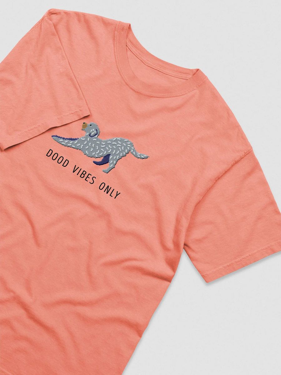 Dood Vibes Only T-Shirt(Embroidered) of a Labradoodle(Gray) product image (5)