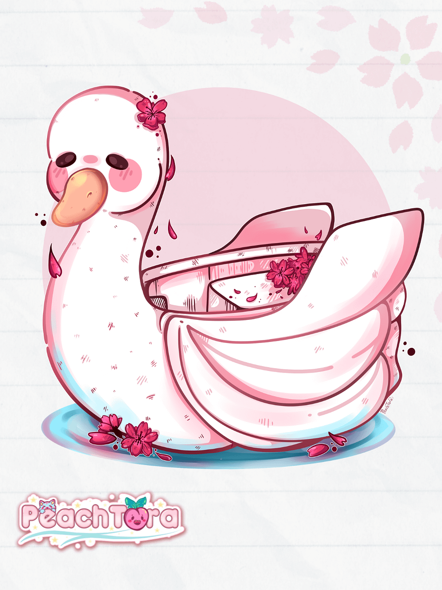 Sakura Swan 🦢🌸 (Glitter) product image (1)