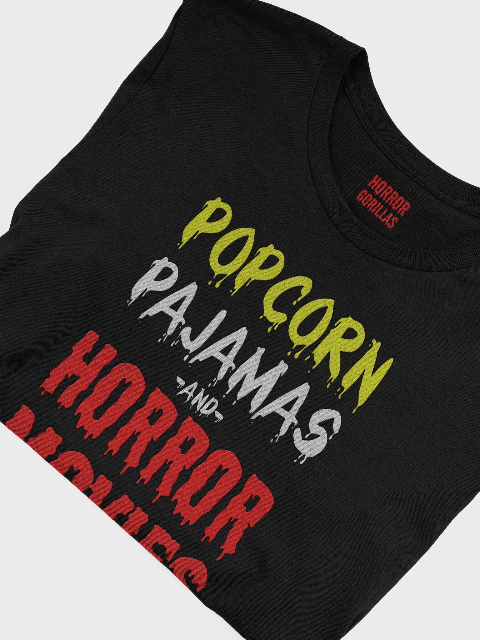 Popcorn Pajamas And Horror Movies T-Shirt product image (22)