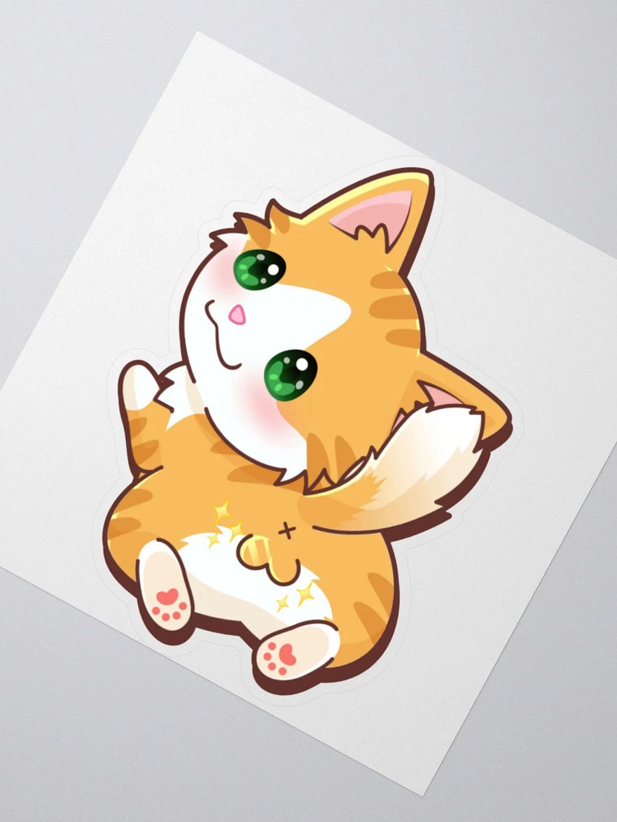 Orange Cat Butt Sticker product image (6)