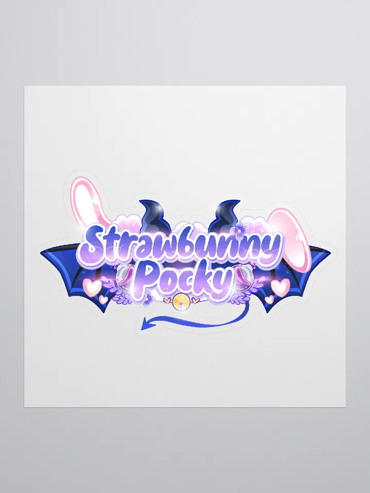Strawbunny Pocky Kiss cut Sticker product image (2)