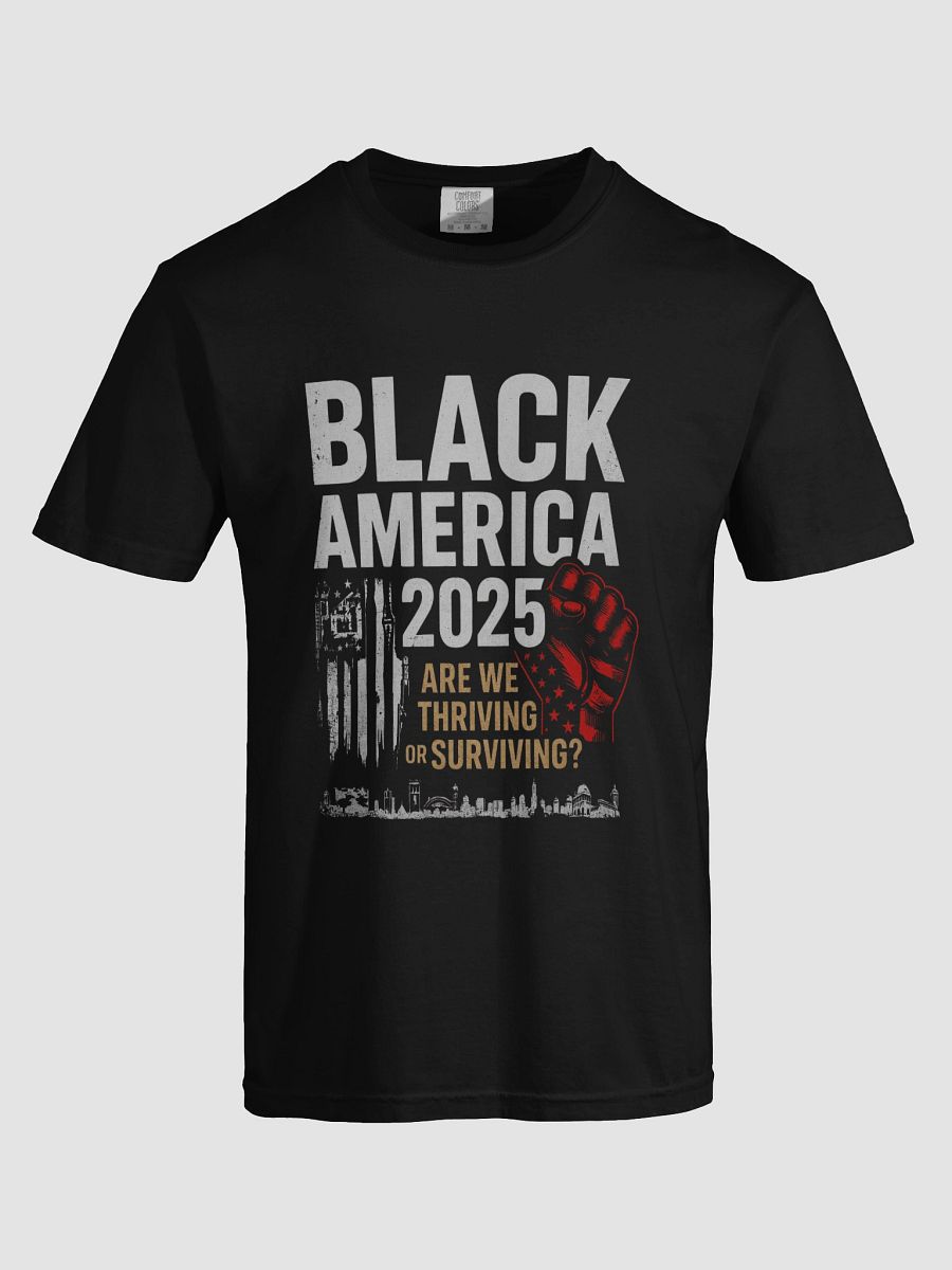 Black America 2025 Raised Fist T-Shirt product image (5)