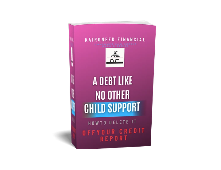 A Debt Like No Other: Child Support How to Delete it off Your Credit Report product image (1)