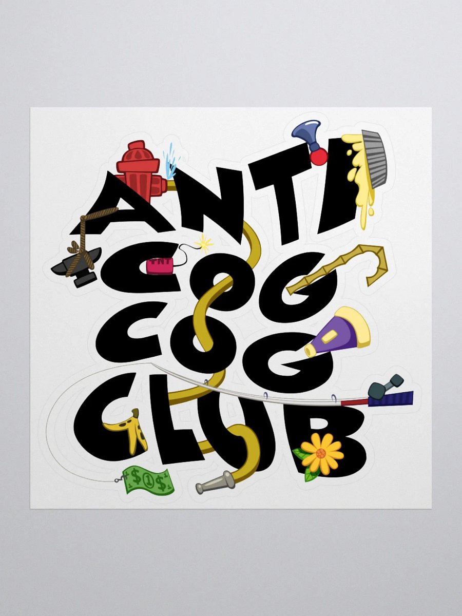Anti Cog Cog Club Sticker product image (1)