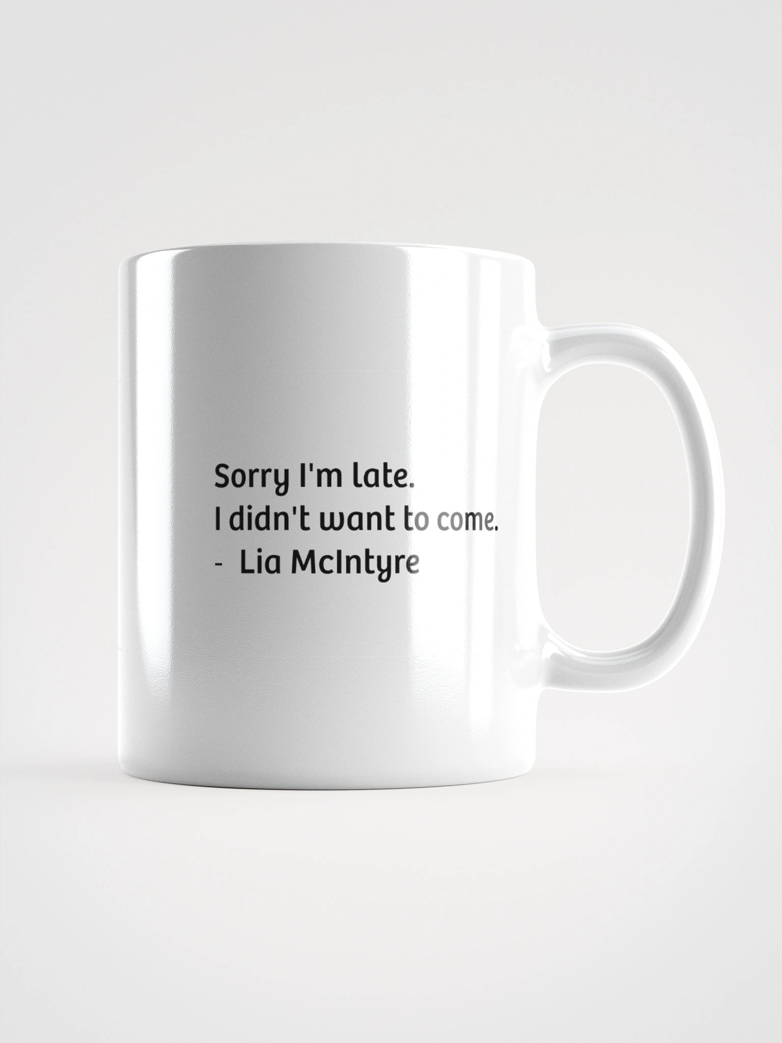 Coffee cup - Sorry I'm Late product image (2)