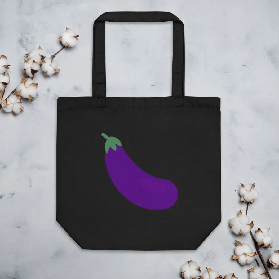 I Love Eggplant Tote Bag product image (3)