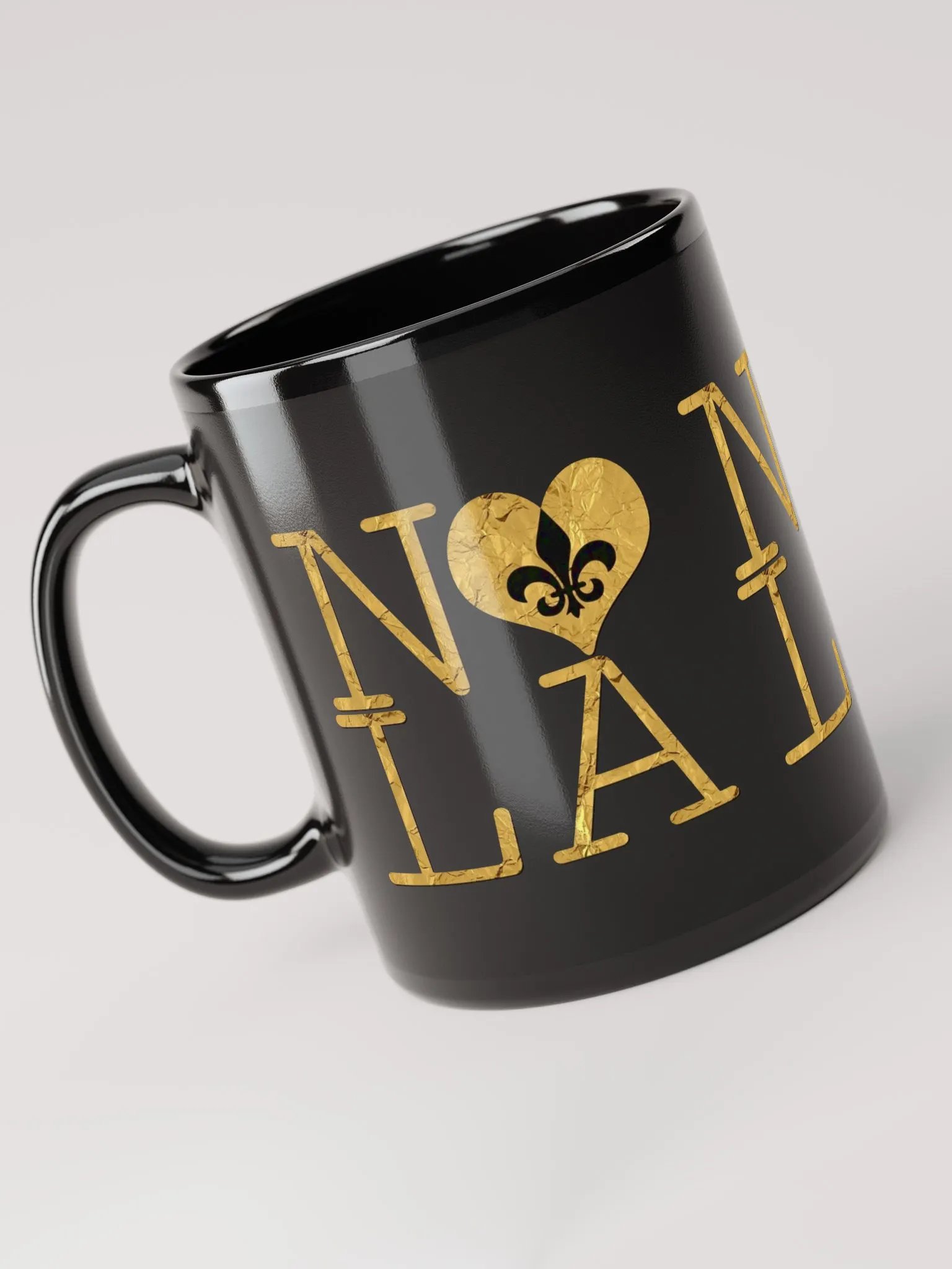 I LOVE NOLA **BIGSHOT MUG** (BLACK & GOLD EDITION FULL GOLD WRAP) product image (3)