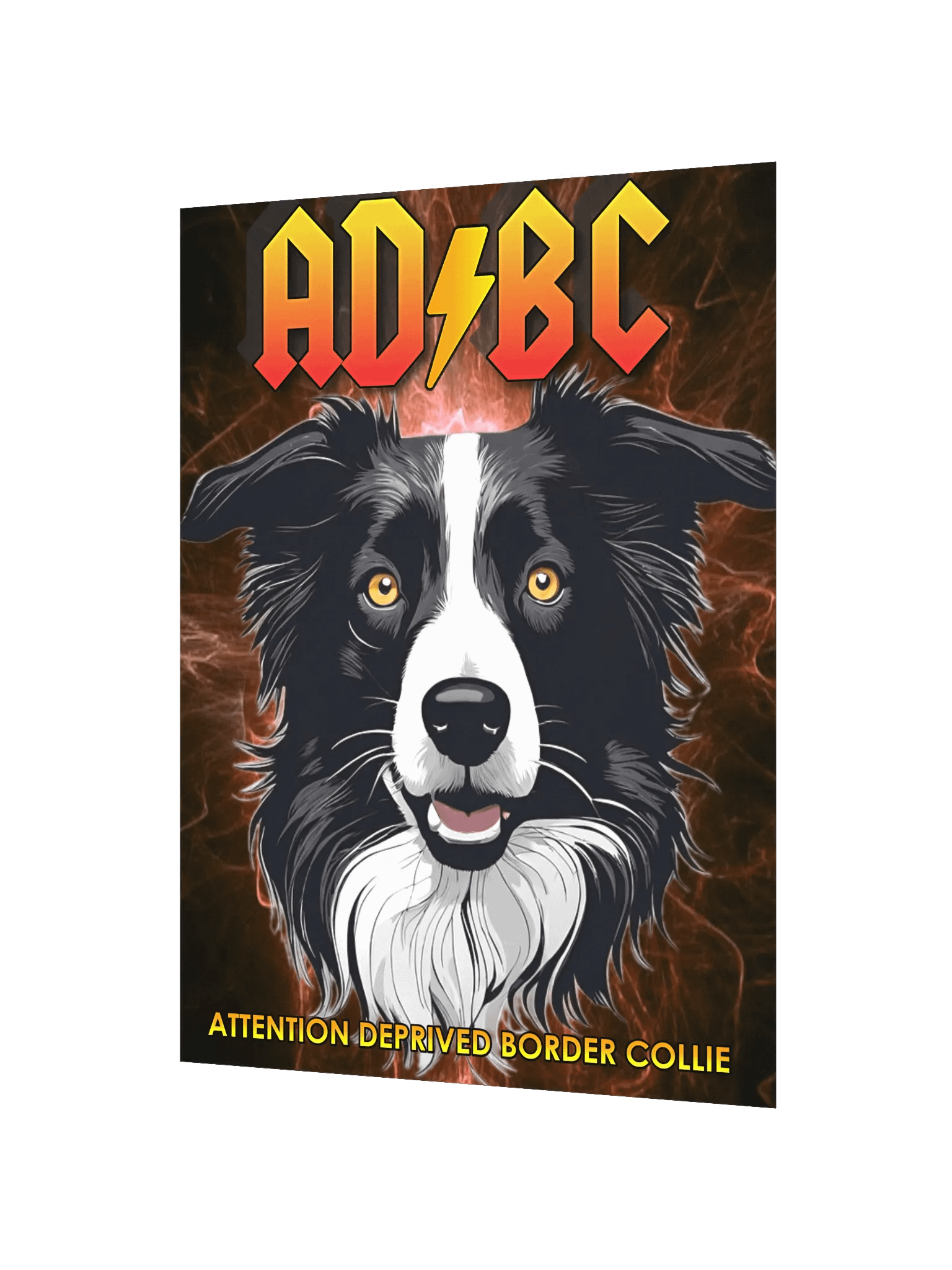 AD/BC Attention Deprived Border Collie Rock 'n' Roll Poster product image (2)