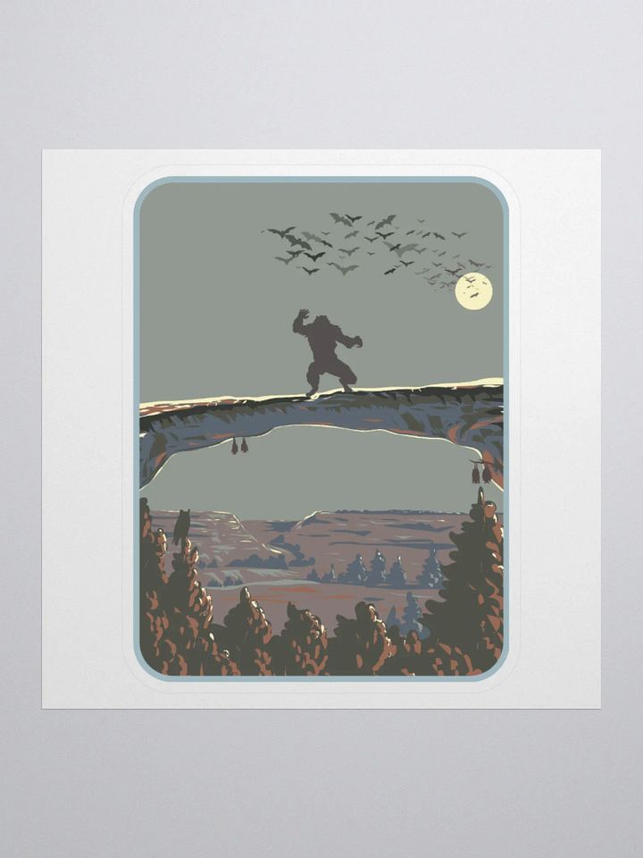 Skinwalker Moon Kiss Cut Stickers product image (2)