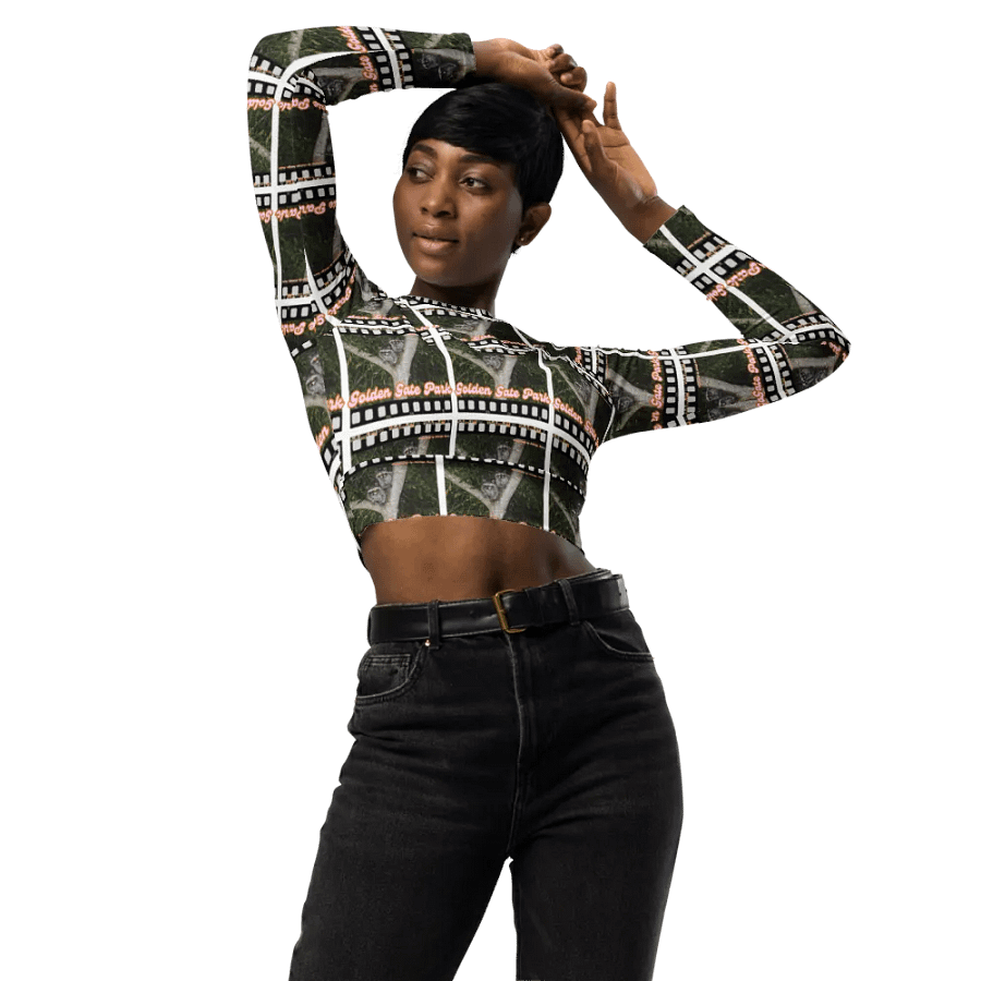 Golden Gate Park Raccoons Sleeved Crop Top product image (3)