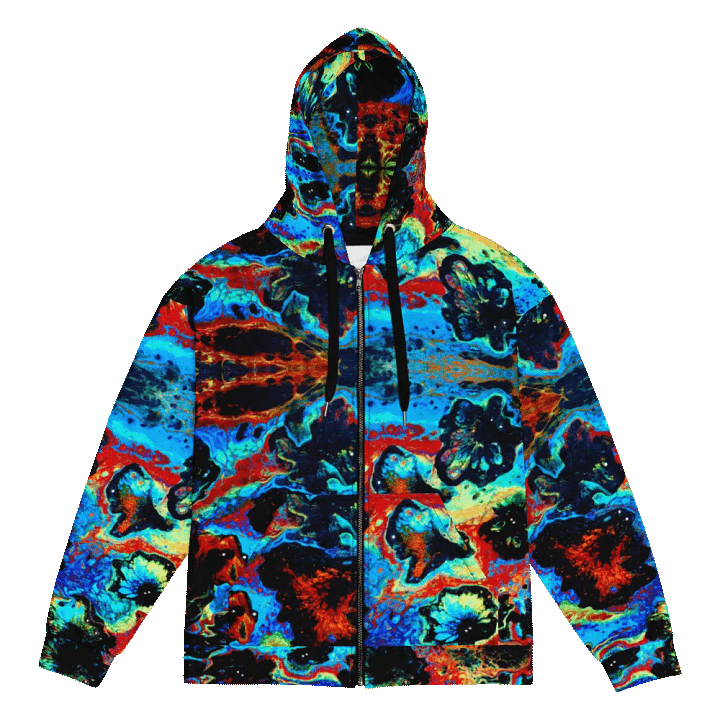 Abstract Blob: Blob Attack Zip Hoodie product image (1)